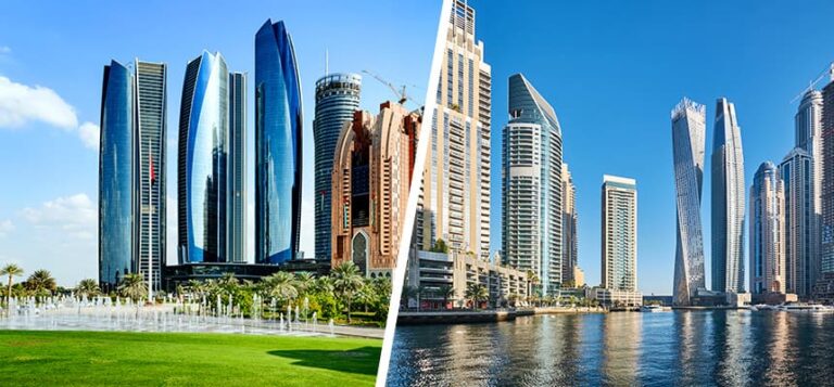 Abu Dhabi vai Dubai