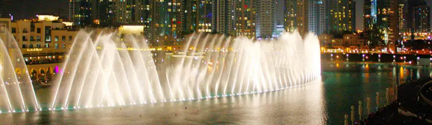 Suihkulähde Dubaissa
